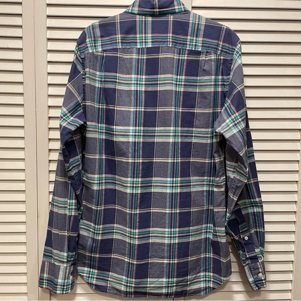 J. Crew Plaid Shirt - Blue/White/Pink